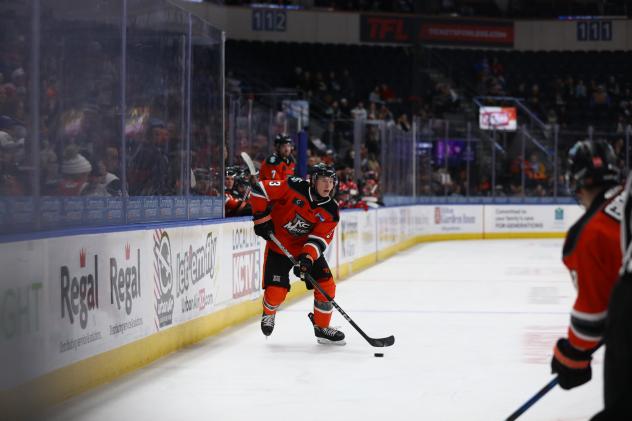 Kansas City Mavericks defenseman Charlie Wright