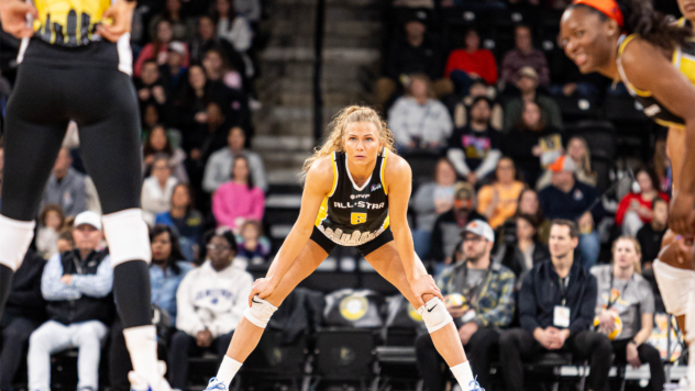 Omaha Supernovas outside hitter Brooke Nuneviller at the PVF All-Star Match