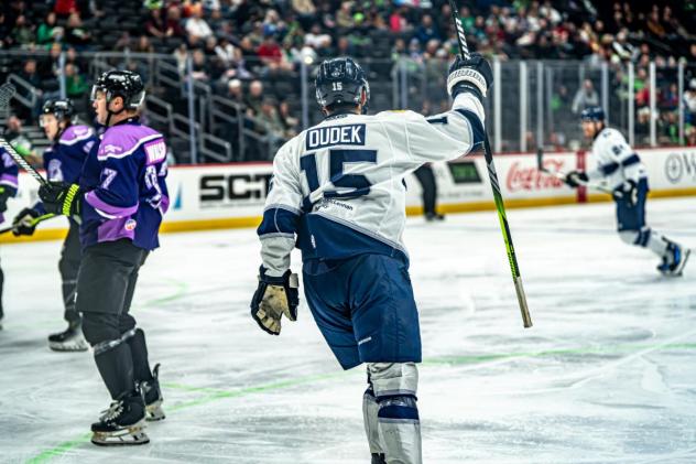 Worcester Railers center JD Dudek