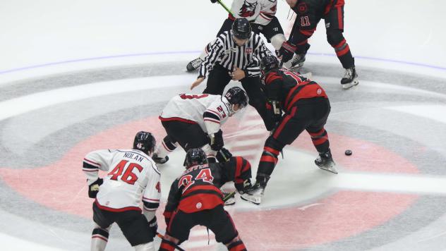Adirondack Thunder face off with the Cincinnati Cyclones