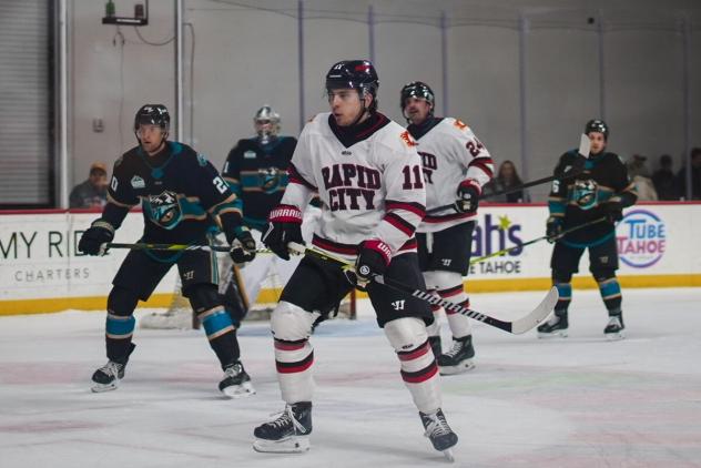 Rapid City Rush forward David Gagnon vs. the Tahoe Knight Monsters