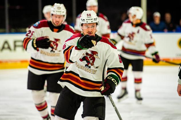 Tucson Roadrunners' Kailer Yamamoto on game night