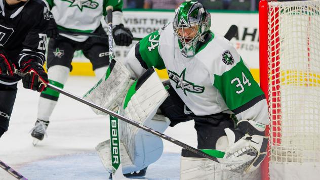 Texas Stars goaltender Ben Kraws