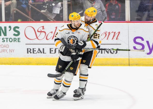 Wheeling Nailers' Cole Cameron and Matt Quercia on game night