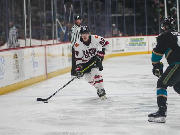 Rapid City Rush defenseman Billy Constantinou