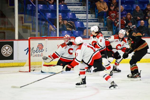 Vancouver Giants centre Jaden Lipinski vs. the Prince George Cougars