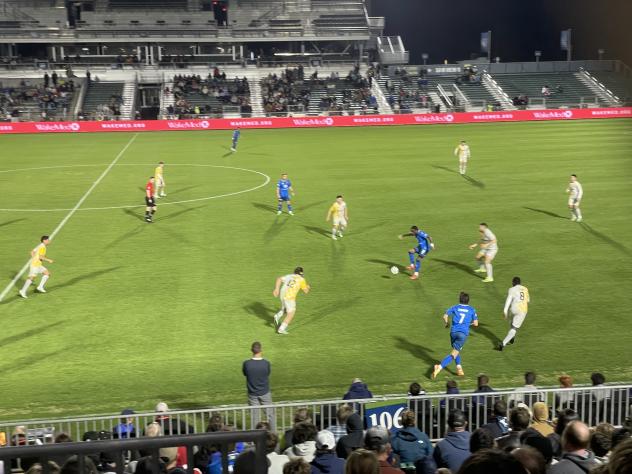 North Carolina FC battles the Pittsburgh Riverhounds