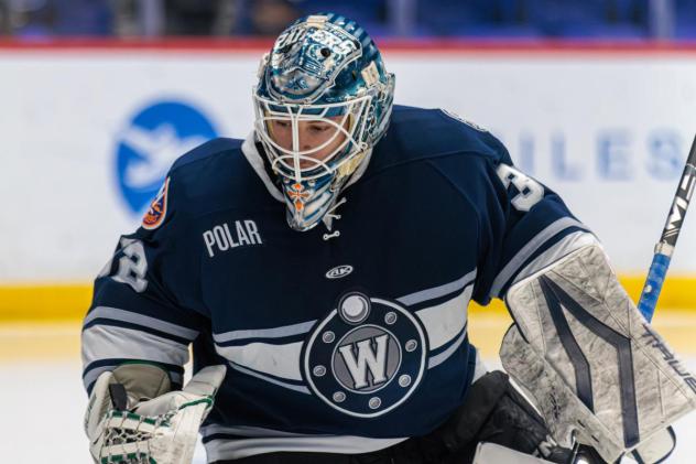 Worcester Railers goaltender Michael Bullion