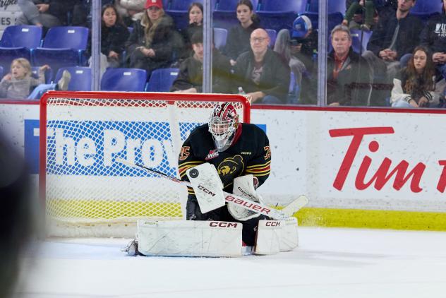 Vancouver Giants goaltender Burke Hood