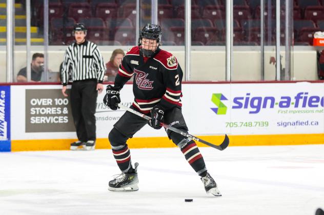 Peterborough Petes defenceman Luis Sturgeon