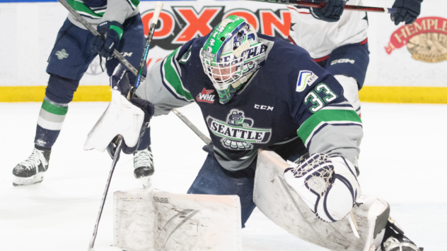 Seattle Thunderbirds goaltender Scott Ratzlaff