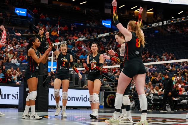 Columbus Fury celebrate win