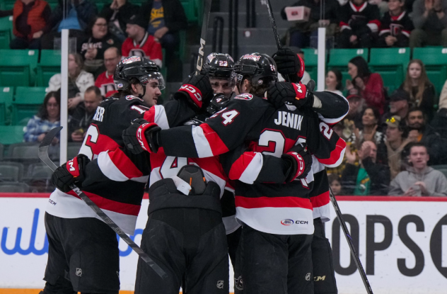 Belleville Senators celebrate win