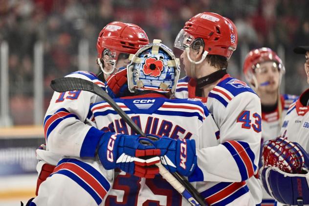 Kitchener Rangers celebrate win