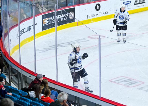 Wenatchee Wild's Evan Friesen and Reid Andresen on game night