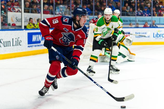 Kitchener Rangers centre Luke Ellinas
