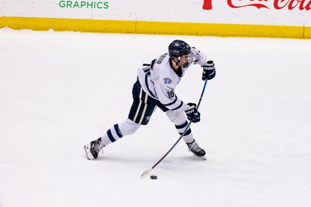 Defenseman Luke Reid with the University of New Hampshire