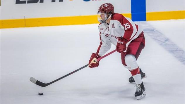 Defenseman Tommy Bergsland with Colgate