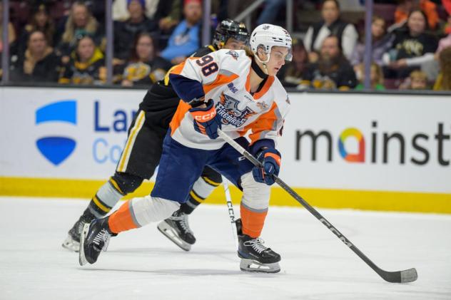 Flint Firebirds' Urban Podrekar in action