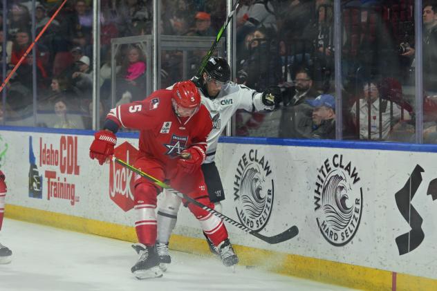 Allen Americans' Hudson Wilson in action