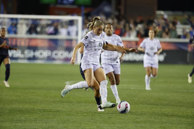 Racing Louisville City FC in action