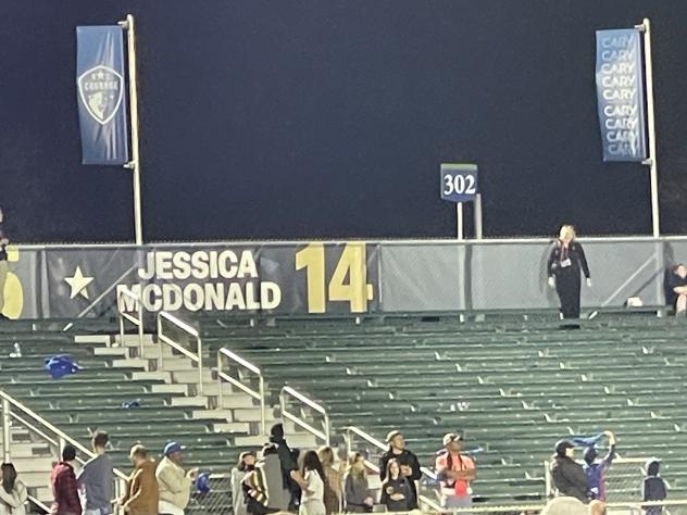 Jessica McDonald in the North Carolina Courage Ring of Honor