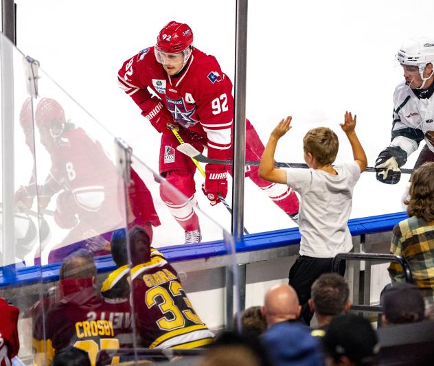 Allen Americans right wing Brayden Watts