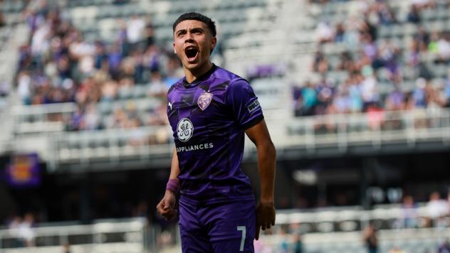 Louisville City FC forward Ray Serrano
