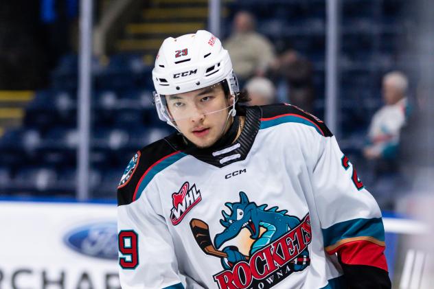 Hiroki Gojsic of the Kelowna Rockets