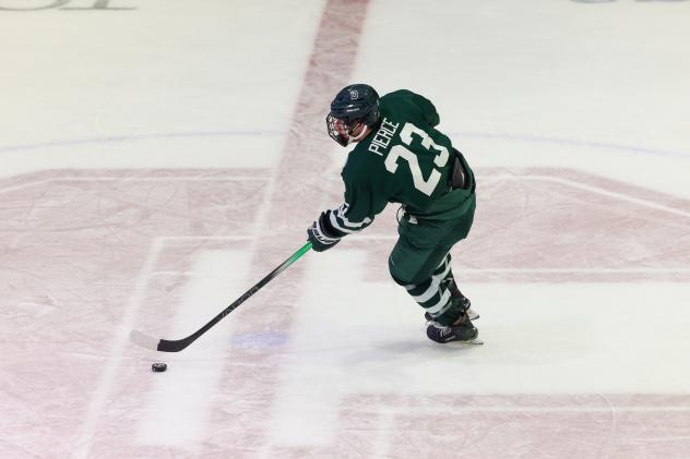 Defenseman Ian Pierce with Dartmouth
