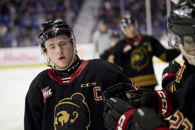 Vancouver Giants defenceman Mazden Leslie