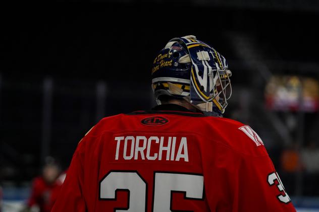 Rapid City Rush goaltender Nathan Torchia