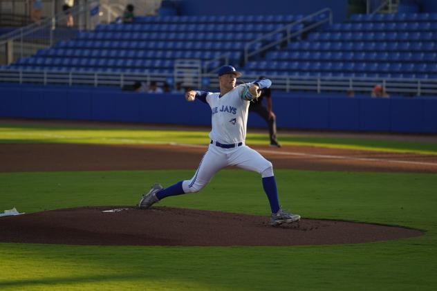Dunedin Blue Jays' Khal Stephen in action