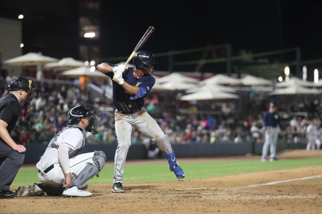 Columbia Fireflies' Asbel Gonzalez at bat