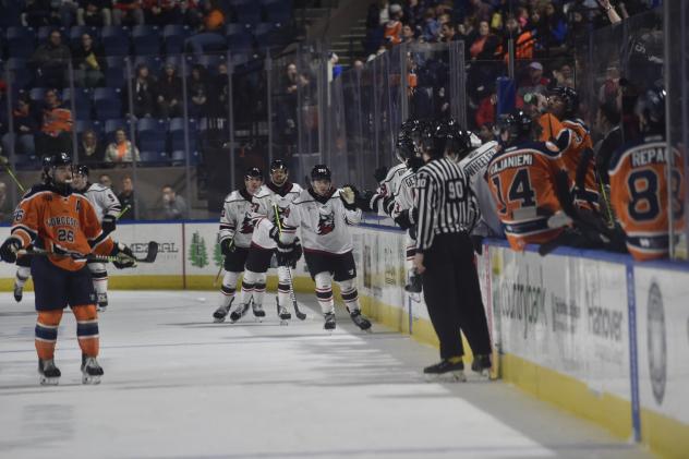 Adirondack Thunder on the ice