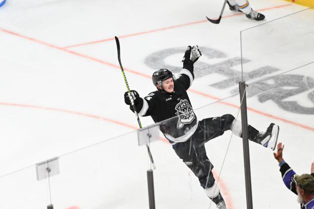 Greenville Swamp Rabbits' Dawson Tritt on game night