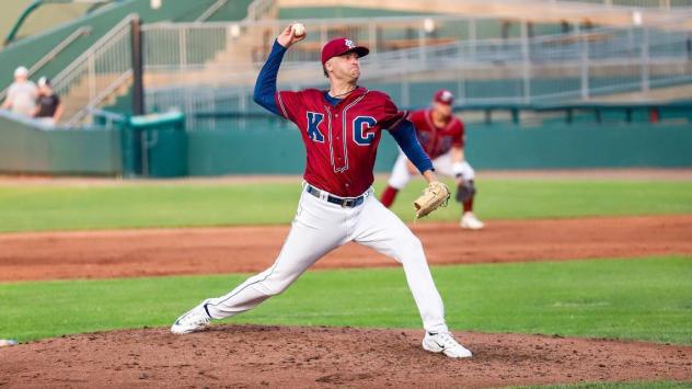Kansas City Monarchs pitcher Ashton Goudeau
