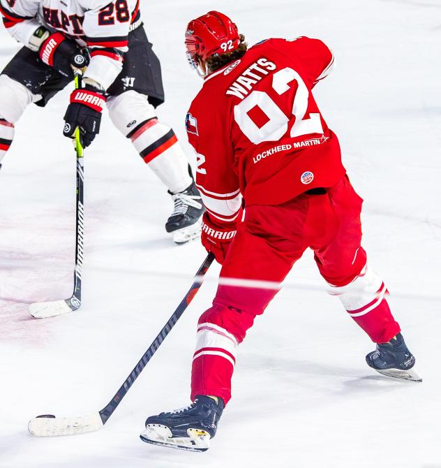 Allen Americans right wing Brayden Watts