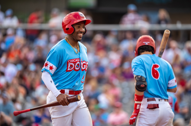 Chicago Dogs share a laugh