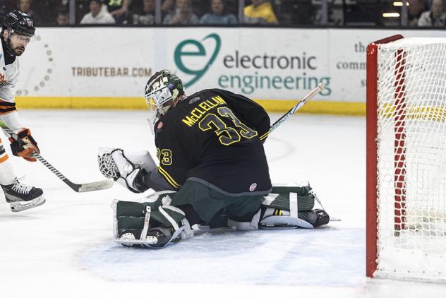 Iowa Heartlanders goaltender Kyle McClellan
