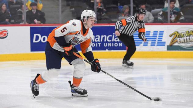 Flint Firebirds defenseman Blake Smith