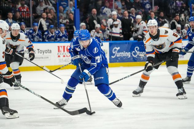 Syracuse Crunch's Conor Sheary in action