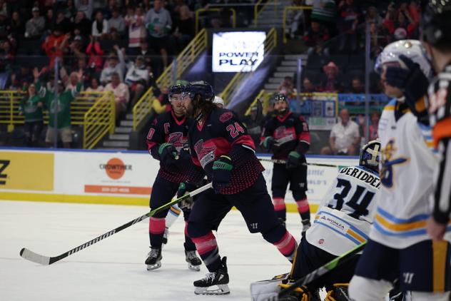Florida Everblades' Kyle Neuber on the ice