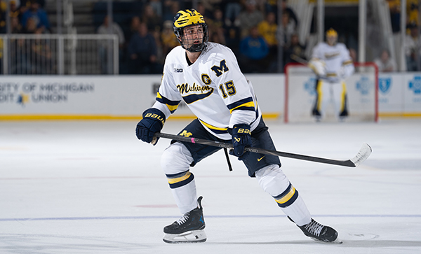 Jacob Truscott with the University of Michigan