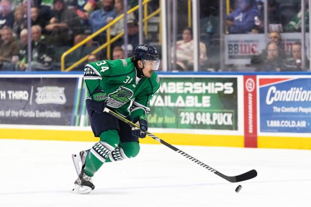 Florida Everblades forward Jesse Lansdell