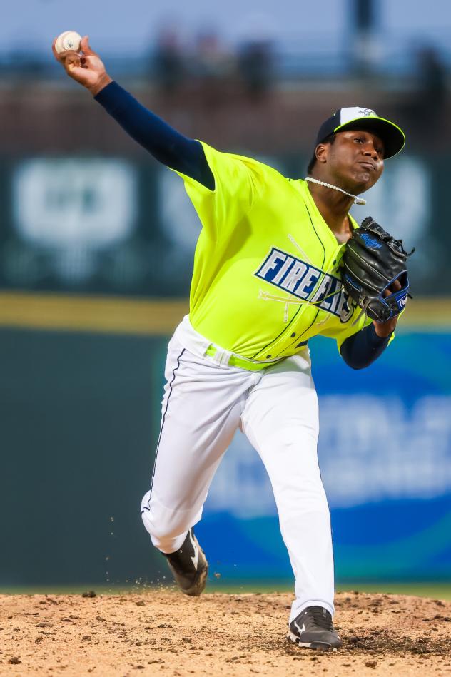 Columbia Fireflies' Elvis Novas in action