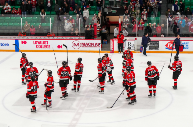 Belleville Senators on the ice