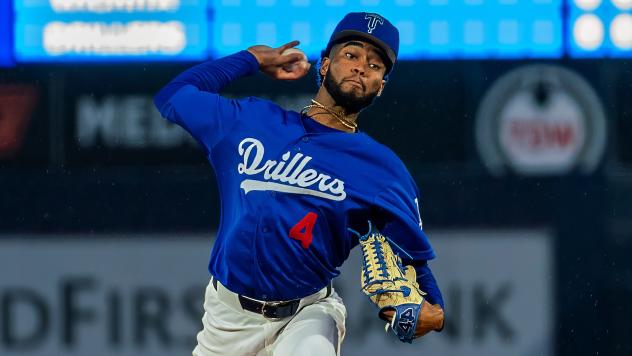 Tulsa Drillers' Jerming Rosario in action