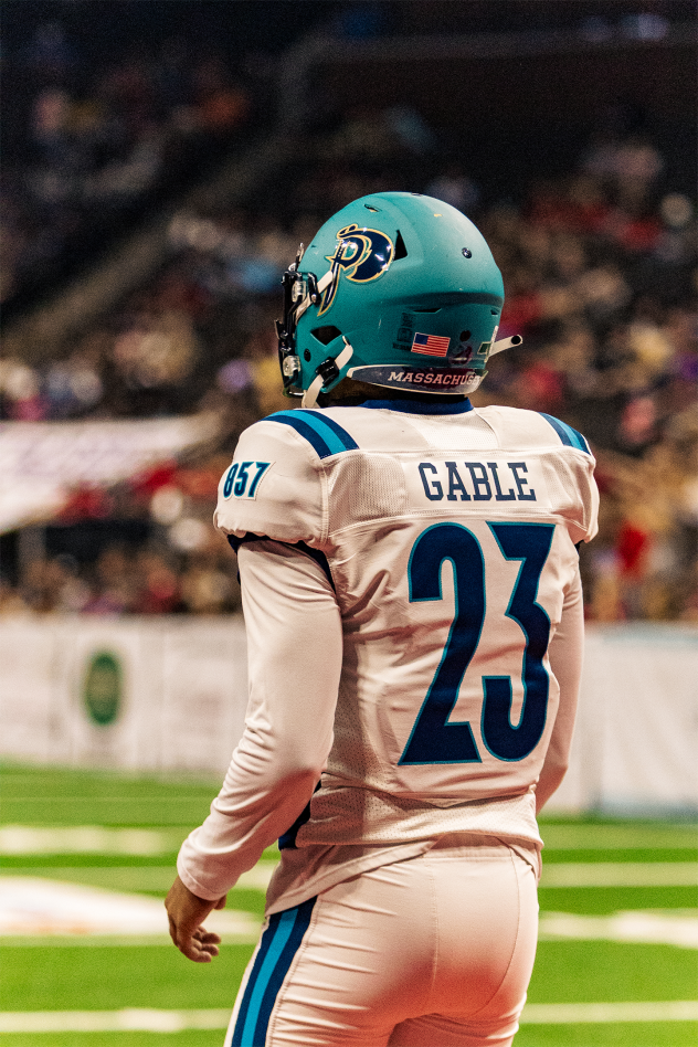Massachusetts Pirates kicker Josh Gable