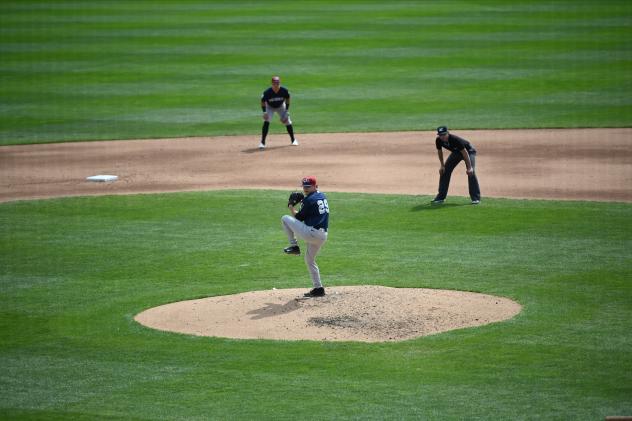 Somerset Patriots pitcher Trent Sellers